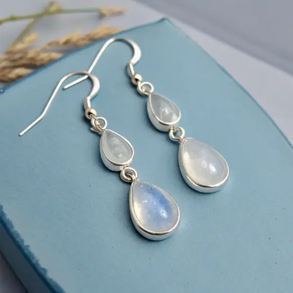 Moonstone Drop Earrings